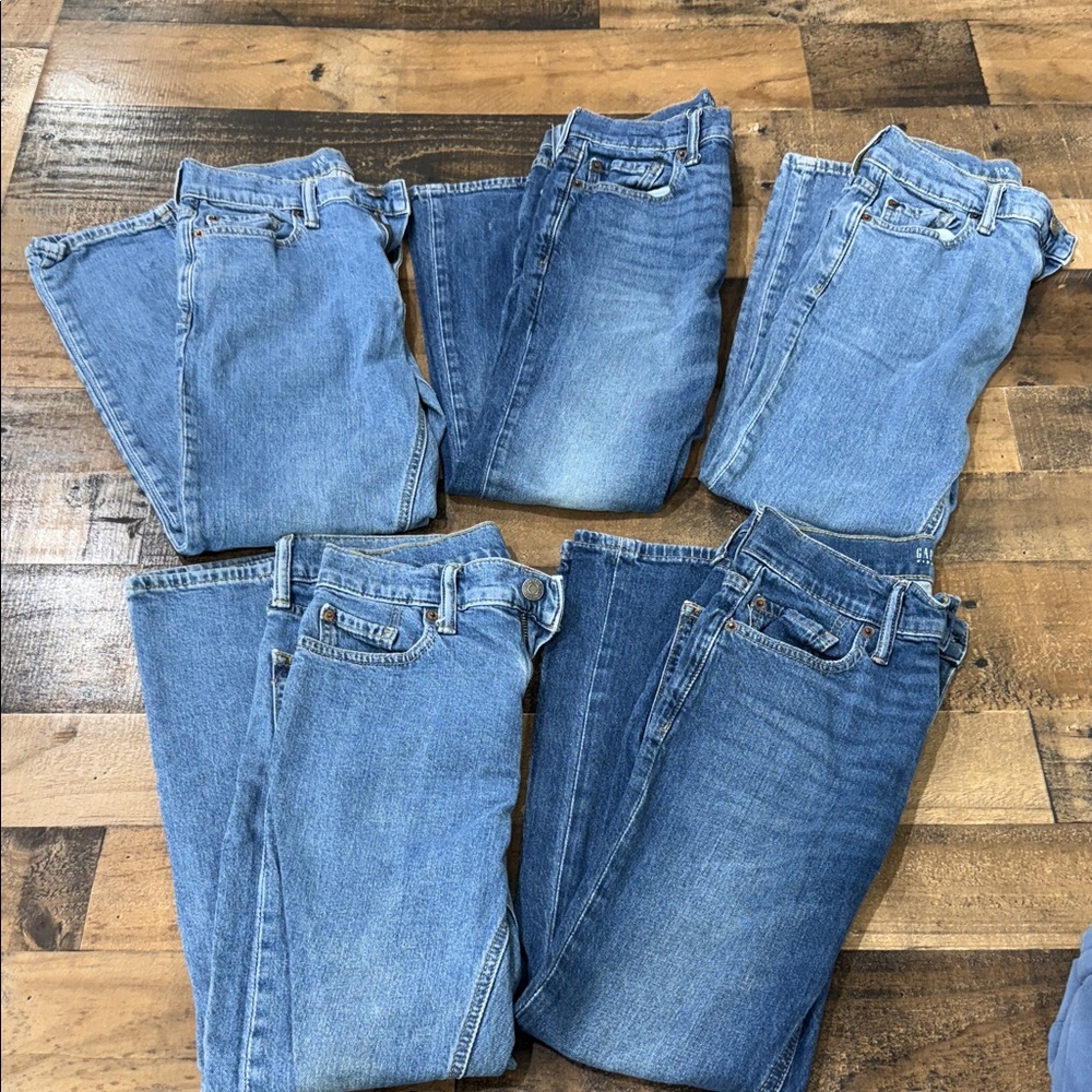 Gap Easy Taper Jean- Set of 5 pairs Blue Denim Jeans